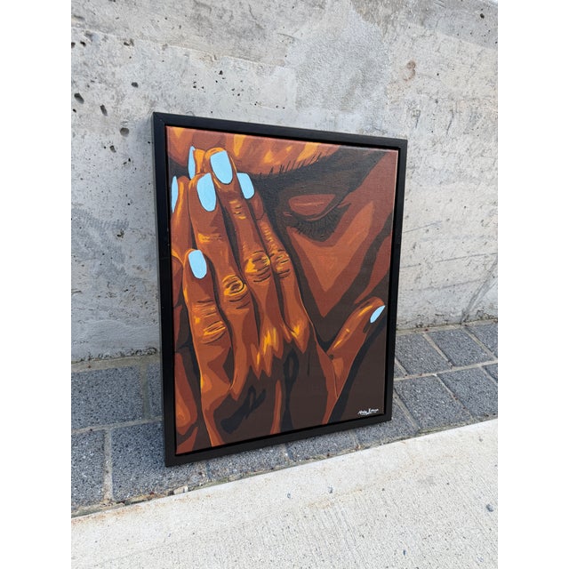 2020s What I Hold Back!, 2 by Emmanuel Akolo, Acrylic on Canvas (2026) For Sale - Image 5 of 9