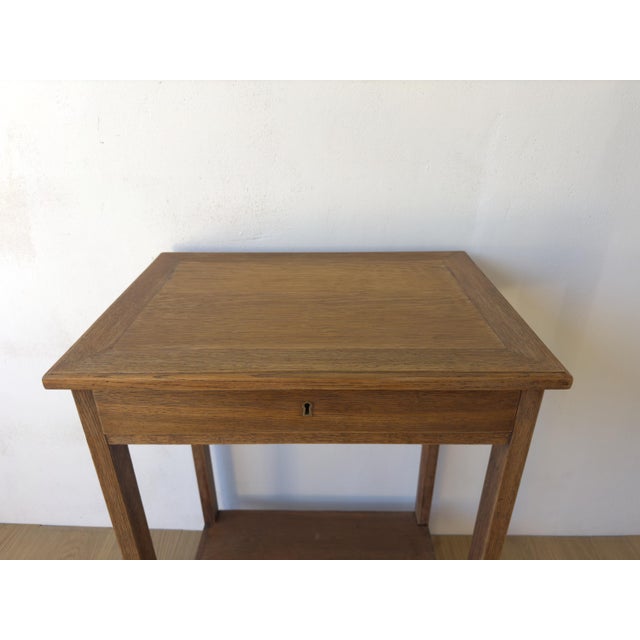 Oak Side Table, 1950s For Sale - Image 11 of 15