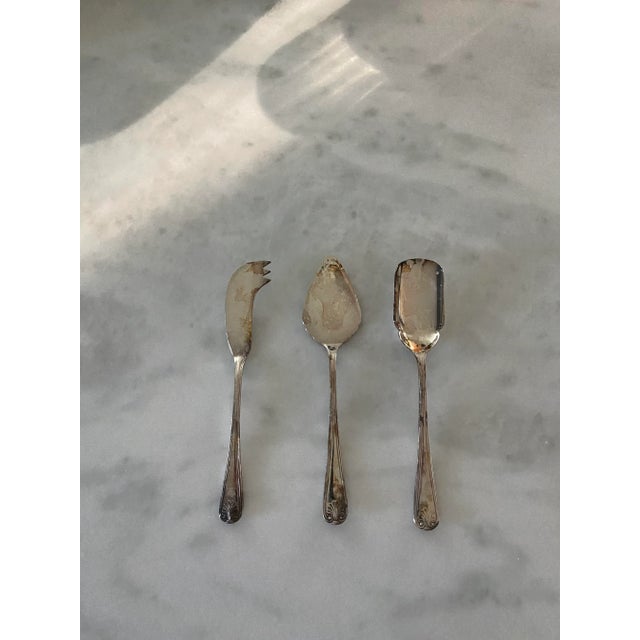 Mid-Century Modern Sheffield England Cheesemaster 3 Piece Service Set For Sale - Image 3 of 9