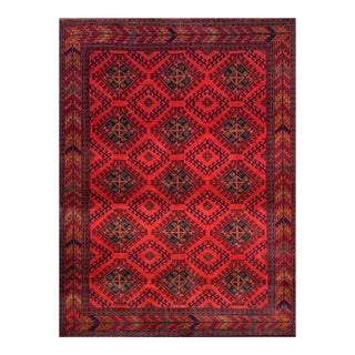 Fine Quality Hand Knotted Afghan Khal Mohammadi Wool Area Rug 6.6 X 4.0 Ft For Sale
