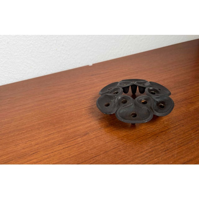 Mid-Century Modern Danish Brutalist Cast Iron Candleholder by Jens Harald Quistgaard, 1960s For Sale - Image 10 of 18