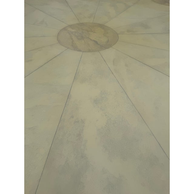 Transitional Mark Hampton Custom Faux Painted Dining Table For Sale - Image 3 of 10