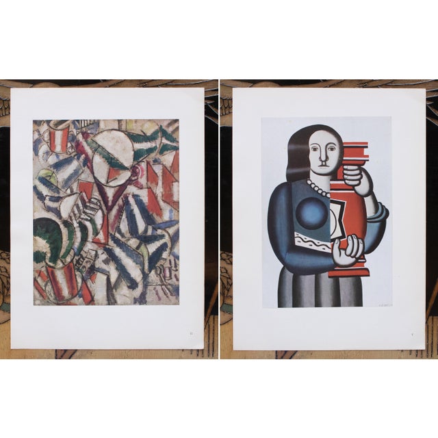 Green Leger, 1948 First Edition Period Portfolio of 17 Vintage Offset Lithographs For Sale - Image 8 of 18