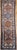 Antique Persian Serab Runner, Handwoven Wool, Geometric Pattern, Ivory & Blue, 3’ X 11’ For Sale In Chicago - Image 6 of 12