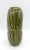 Mid-Century Modern Vintage Boho Chic Green Ceramic Leaf Vase For Sale - Image 3 of 9