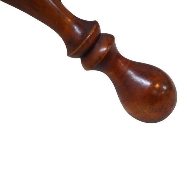 Wood Mahogany Stick & Ball Quadruped Coat Rack C1920 For Sale - Image 7 of 9