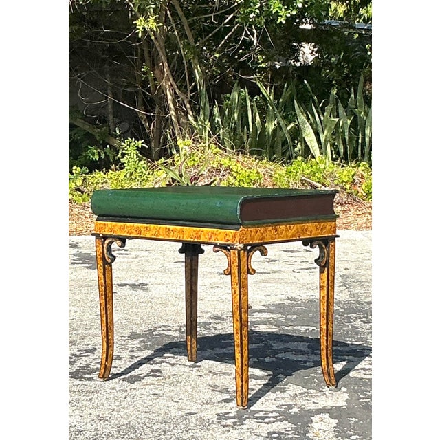 Vintage Regency Giant Book Side Table For Sale - Image 12 of 12