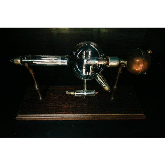 Antique Crookes Tube in Wenge Wood, 1890s For Sale - Image 10 of 12