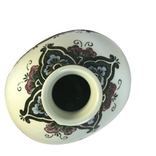 Villeroy & Boch Vintage Villeroy and Boch Paon Pattern Vase For Sale - Image 4 of 5