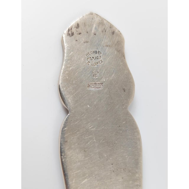 Mid-Century Mexican Art Nouveau Sterling Silver Cake Server by Sandborns and R. Lopez For Sale - Image 10 of 11