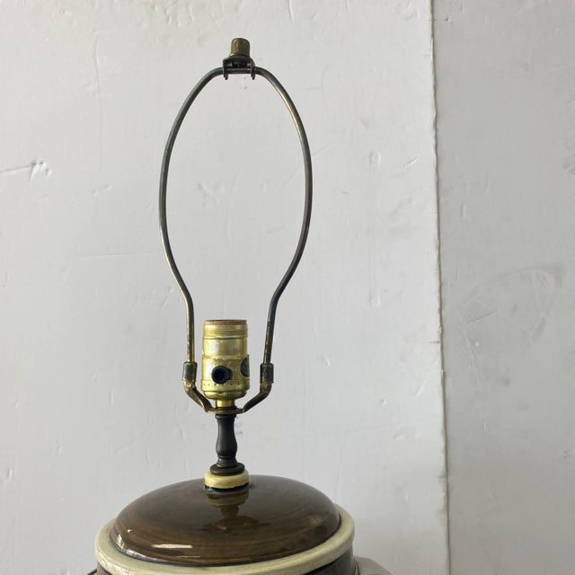Modern Large 1970s Ceramic Table Lamp For Sale - Image 3 of 9