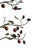 Mid-Century Modern Vintage Tole Espalier / Espaliered Full Size Standing Apple Tree Sculptural Candelabra / Candle Holder on Ball Feet For Sale - Image 3 of 4