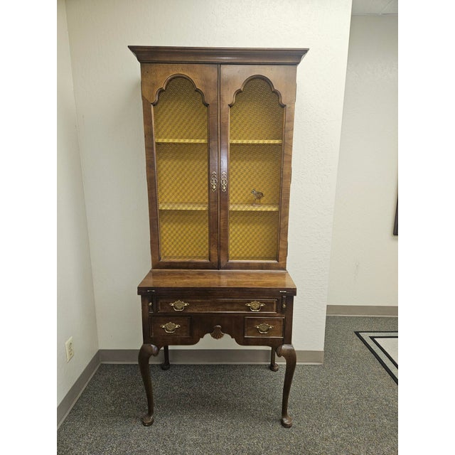 Century Furniture 1980s Century Furniture Traditional Secretary Desk With Folding Writing Surface. For Sale - Image 4 of 18