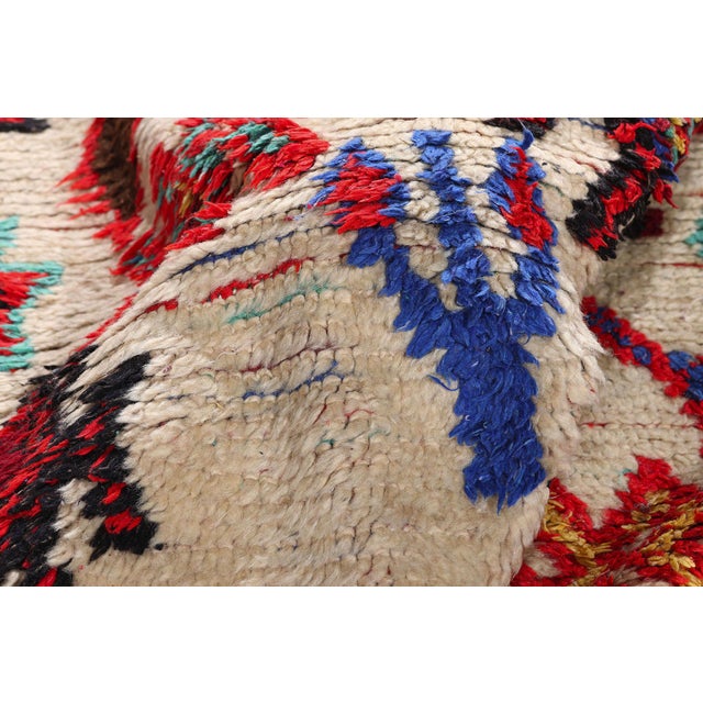 Vintage Azilal Boucherouite Moroccan Rug, 06'00 X 08'11 For Sale In Dallas - Image 6 of 10
