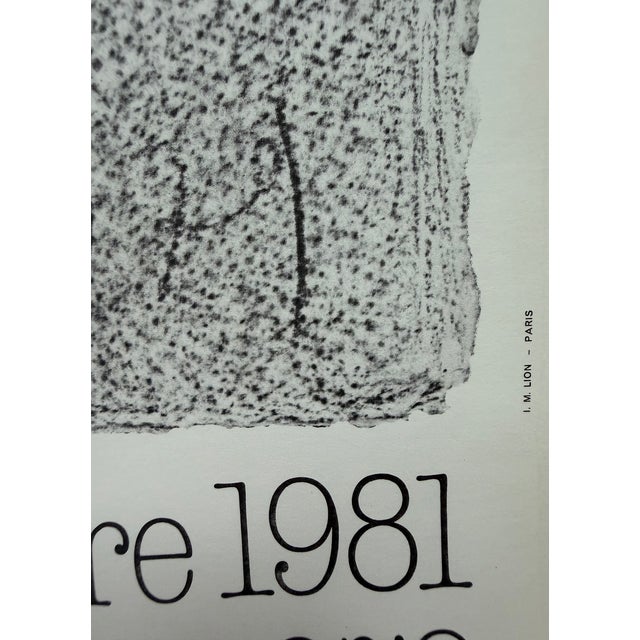 Jean Ipoustéguy (1920–2006), i.m. Lion, Paris ,1981, Exhibition Poster, Printed in France For Sale - Image 6 of 10