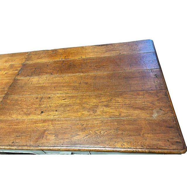 Large French Farmhouse Table, 1880s For Sale - Image 9 of 10