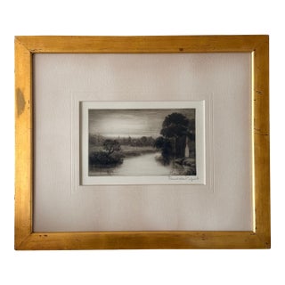 John Lumsden Propert - Etching “Sunset, Romney Marsh” – 1922 Framed For Sale