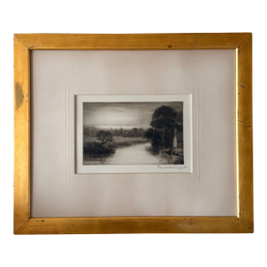 John Lumsden Propert - Etching “Sunset, Romney Marsh” – 1922 Framed