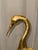 Vintage Mid-Century Style Cast Aluminum Gilt Crane Sculptures - A Pair For Sale - Image 6 of 8