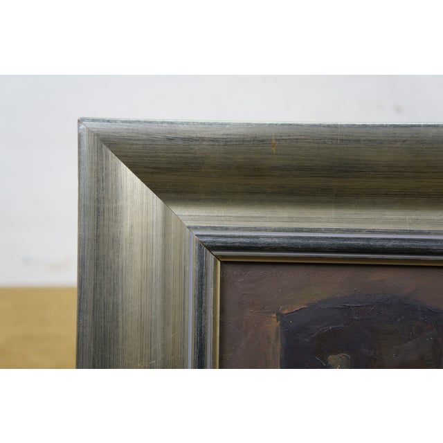 Antique Flemish Tavern Scene Oil Painting on Board Signed After David Teniers For Sale - Image 9 of 12