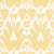 Schumacher Lela Cotton Ikat Fabric in Canary For Sale