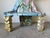 Blue 1980s Vintage Handmade Sculptural Art Garden Bench – Signed For Sale - Image 8 of 12