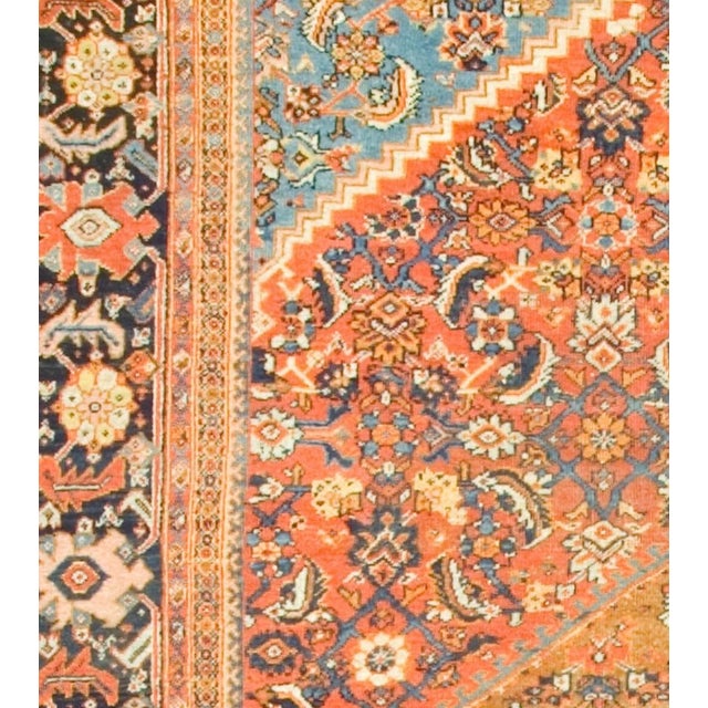 Traditional Antique Circa 1900 Sultanabad Hand Knotted Rug 9ft X 11ft For Sale - Image 3 of 8