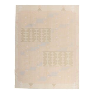 Vintage Indian Dhurrie Rug, 08'10 X 11'07 For Sale