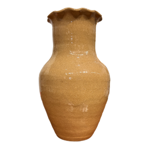 Late 20th Century American Contemporary Studio Pottery Vase | =c B Craven Tobacco Road | Stoneware Crackle Glaze