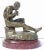 19th Century Bronze Sculpture "The Letter" For Sale - Image 4 of 7