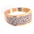 Modern 14 Karat Yellow Gold and Diamond Encrusted Fashion Ring 0.50 TDW, Size 7.5 For Sale - Image 3 of 10