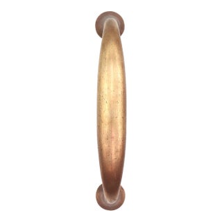 Vintage 7 In. Brass Door Pull Handle For Sale