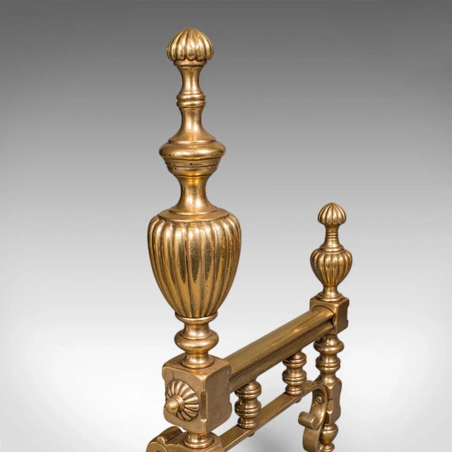 Antique Fireplace Tool Suite, English, Brass, Shovel, Poker, Tongs, Victorian For Sale - Image 12 of 12