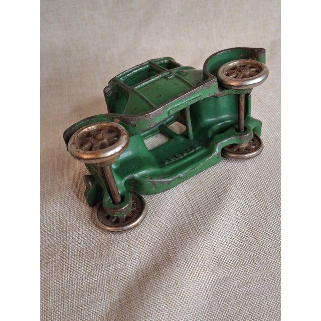 Antique Arcade Cast Iron Ford Model T Coupe Green Toy Car 5" Freeport Ill 1920s For Sale - Image 12 of 18