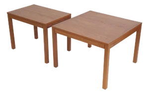 1970s Solid Teak Danish Modern End Tables by Vejle Stole Mobelfabrik - A Pair