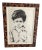 Moshe Gat Lithograph of a Boy in a J. Pocker Animal Print Frame For Sale