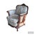 French Vintage Deconstructed Louis XVI Style Accent Armchair For Sale - Image 3 of 12