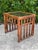 Late 20th Century Vintage Organic Modern Rattan and Bamboo End Table For Sale - Image 5 of 12