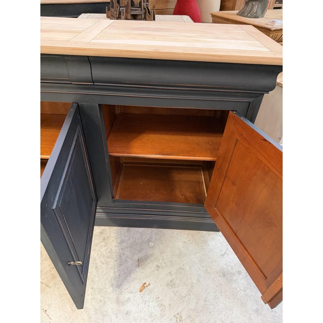 4-Door Cherrywood Sideboard, 1970s For Sale - Image 9 of 18