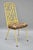 Late 20th Century Hollywood Regency Chinese Chippendale Yellow Metal Faux Bamboo Dining Side Chair For Sale - Image 10 of 10