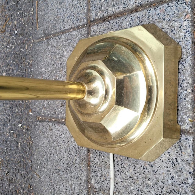 Floor Lamp in Gold-Plated Metal, Spain, 1970s For Sale - Image 16 of 18