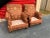 1980s Vintage Chairs With Two Ottomans - 2 Sets For Sale - Image 9 of 13
