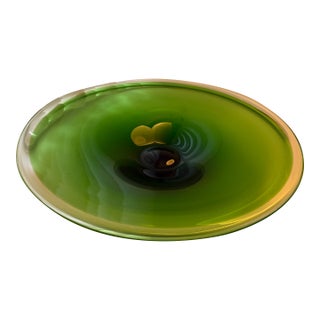 1970s Glass Centerpiece Bowl For Sale