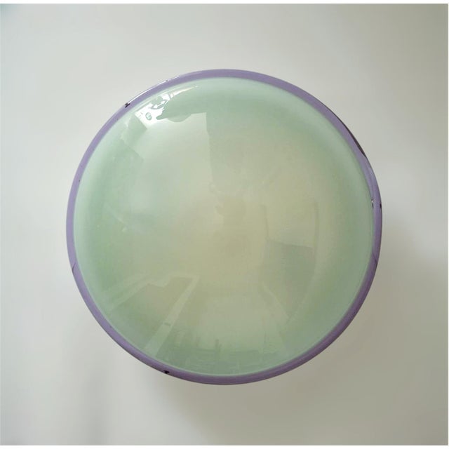 Venini 1960s Purple Murano Flush Mount For Sale - Image 4 of 12