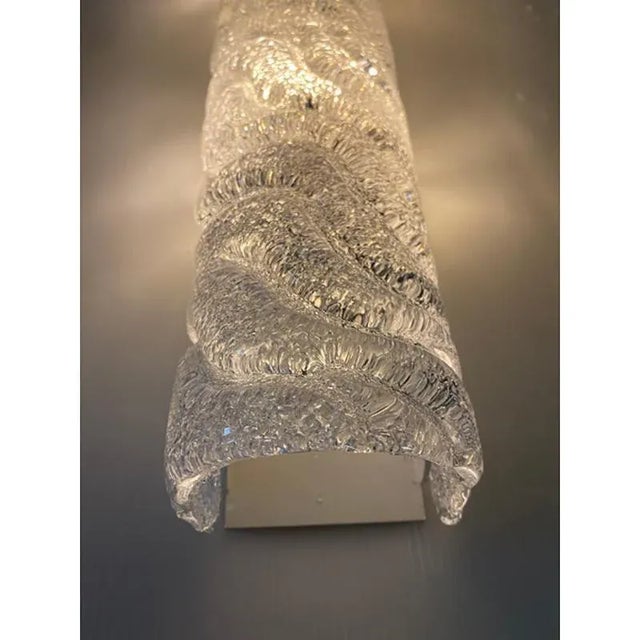 Clear Graniglia Murano Glass Wall Sconce by Simoeng For Sale - Image 3 of 7