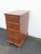 1940s J B Van Sciver Tall and Narrow Maple Nightstands End Bedside Tables a Pair 6436 For Sale - Image 5 of 17