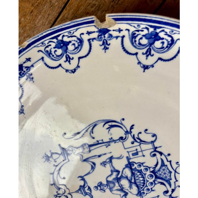 Large Antique Plates, Late 19th-Early 20th Century, Set of 5 For Sale - Image 16 of 18