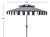 Contemporary Elsa Fashn 9 Ft Double Top Umbrella - Navy/White For Sale - Image 3 of 4