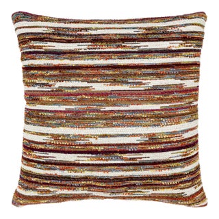 Scalamandre 22" x 22" Horizons Pillow in Mulberry For Sale