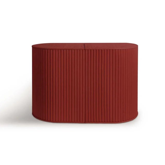Duna Shifting Stool in Deep Red by Woodendot For Sale - Image 6 of 13